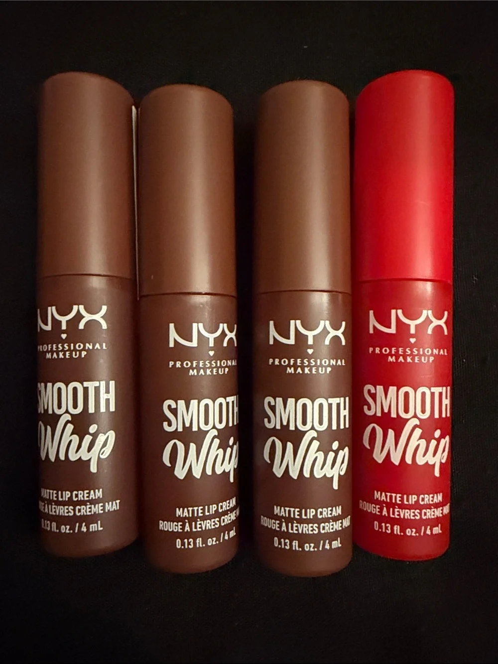 NYX Smooth Whip Matte Lip Creams — Brown & Red Set